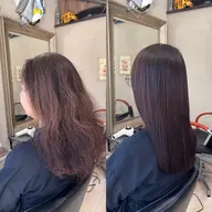 🉐【6月限定かなりお得】💗【💫髪質改善縮毛矯正・極】カット+髪質改善縮毛矯正+オージュア4ステップTR