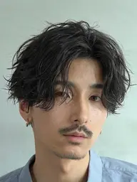 【期間限定6月men'sパーマ🏋️♀️✂️】メンズカット➕フェザーパーマ➕3stepトリートメント