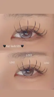 L.LC.LDカールフラットラッシュ　マツエク　120本💕