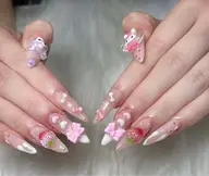 【チップ長さ出し】 10本アート/パーツつけ放題🎀