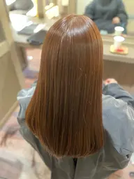 前髪カット➕水素カラー➕トリートメント