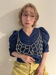 ケアブリーチダブルカラー+似合わせカット+内部修復トリートメント