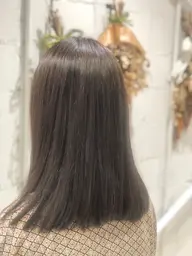 <顔周り矯正>カット+顔周り縮毛矯正