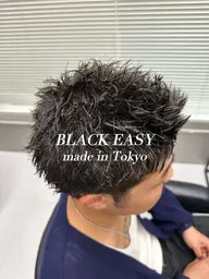カット➕ブラックイージーパーマ🏴