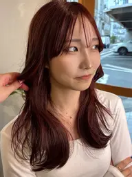 ブリーチ無しダブルカラー🎀ིྀプチ髪質改善TR付き