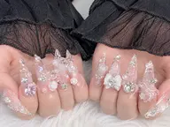 🔥10%OFF🔥   【10本長さ出し】クリアネイル💅パーツ放題🎀🎀