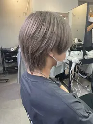 メンズマッシュウルフカット+ダブルカラー