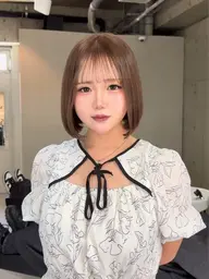 前髪縮毛+透明感ケアカラー🇰🇷《⚠️ブリーチ履歴・セルフカラー履歴の無い方のみとなります!》