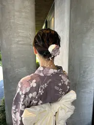 【 夏祭り限定👘 】浴衣ヘアセット + 耳つぼジュエリー👂🏻✨️