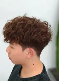 メンズカット💇とワンカラー🩵