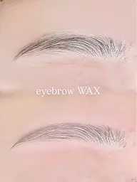 眉毛Wax脱毛(メイク込)
