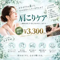 肩こり・首こりケア｜長年悩む重だるさに　¥3,300