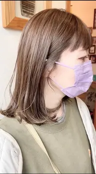 赤味がなくなるワンカラー +髪質改善カラーケアトリートメント🫧
