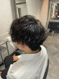 カット＋波巻きパーマ＋トリートメント