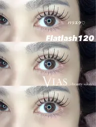 セーブルラッシュ 120本✨️(フラットラッシュ変更＋500円)