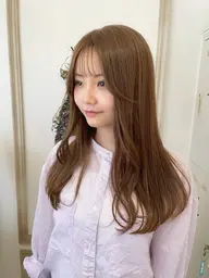 🌸春に向けて綺麗にしましょう🌸カット+カラー+3step トリートメント🫧ドリンクサービス☕️