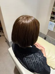 ブリーチなし透明感カラー