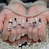 ⑬【チップ長さだし👑最強盛れ♡】持ち込みアート×パーツつけ放題 ✦¥12,980 → ¥11500