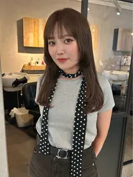 【人気no.2❤️】似合わせカット+透明感カラー+4step トリートメント🫧