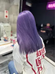 💙ハイトーン人気No. 1💜ダブルカラー+シルクトリートメント【ブリーチ込み】