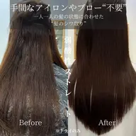 【40%OFF🔥オーダーメイド髪質改善】カット+シルクストレート+集中ケア+酵素DETOX
