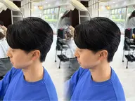 【癖毛でお悩みの男性】 曲がる縮毛矯正+骨格矯正カット