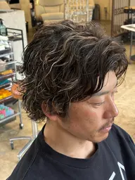 カット+ハイライトのみ+パーマ