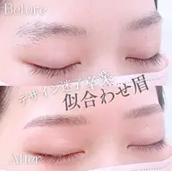 似合わせ眉スタイリング★眉wax，カット、眉メイク込