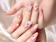 夏限定【自爪】氷花3Dアート×うる艶マグネットネイル ¥6980→5980