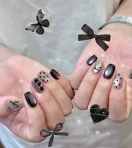 チップ長さ出し10本持ち込みデザイン6本🎀