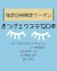 SALE価格💛40%OFF‼️まつ毛エクステ120本