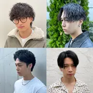 メンズカット+パーマ+内部補修トリートメント