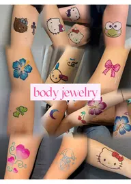 💎ボディジュエリー💎Sサイズ【ワンポイント、3cm前後】⚠️お時間が過ぎると施術ができません