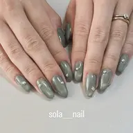 ハンドジェルネイル　オフ無し　定額ネイル