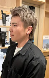 メンズカット+ブリーチ+カラー 憧れのハイトーンカラー💇🏼♂️