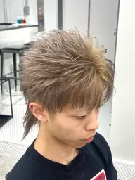 💎ミニモメンズ限定口コミ掲載💎ダブルカラー🌈【ブリーチ×1 ワンカラー】