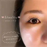 【& Healthy】 LEDフラットラッシュ80本✖️まつげパーマ🎀🫧
