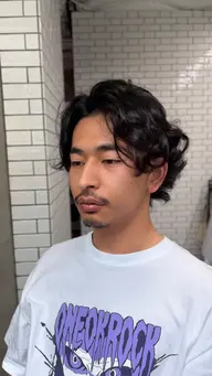 メンズカット+特殊パーマ