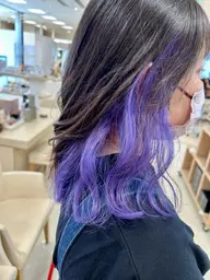 インナーカラー✨ブリーチ込み!ケアのトリートメント付き💗