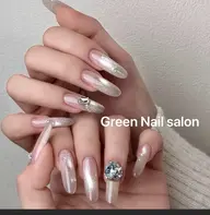 【チップ長さだし】オフあり💚フラッシュ　パーツ2個付け