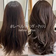 【水光感カラー＋3ステップトリートメント】