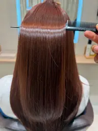 ✨ダメージ毛でも施術可能✨カット＋髪質改善酸性ストレート＋髪質改善トリートメント