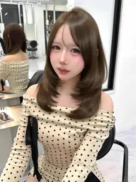 【🧸まろやかベージュカラー🧸】ベージュ系カラー+oggi otto 1ステップトリートメント🥛🤎