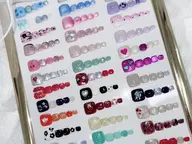 フット定額ネイルコース☆フットバス付♪ソフトジェルオフ込み☆オフなしOK☆
