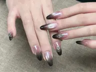 人気★マグネット×カラーグラデーションネイル