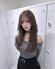【韓国風💖】トレンドレイヤーカット×透明感カラー+炭酸SPA+コテ巻き仕上げ💖