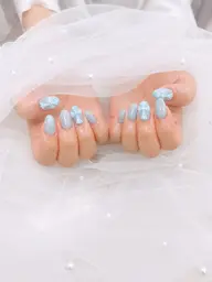 自爪🩷ワンカラー➕クロスネイル〈2個まで〉