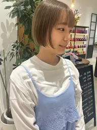 似合わせカット＋ブリーチ＋オンカラー