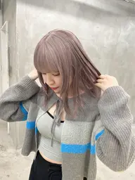 🌈1日1人限定トリプルカラー🌈【ケアブリーチ2回＋カラー＋キューティクル補修トリートメント】
