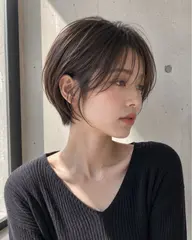 🇰🇷韓国ショートカット+透明感カラー+Aujuaトリートメント